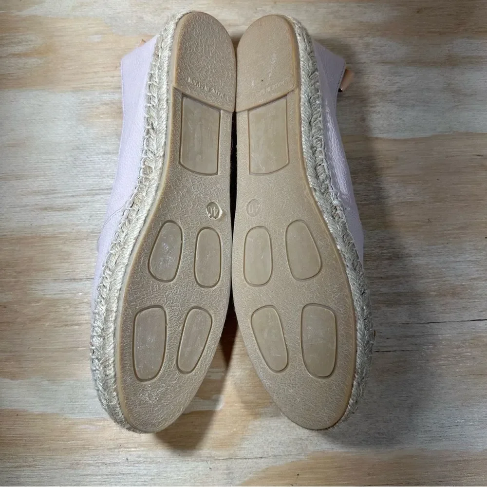 Patricia Green Leather Espadrille Shoes Women’s Size 9.5